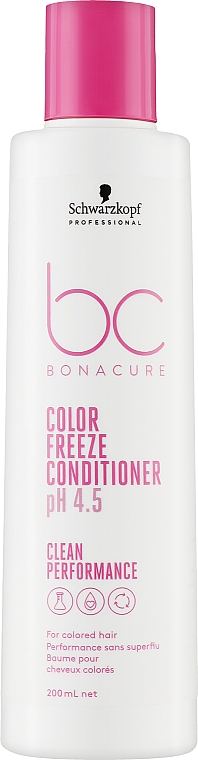 Conditioner für coloriertes Haar mit Weizenproteinen - Schwarzkopf Professional Bonacure Color Freeze Conditioner pH 4.5 — Bild N1