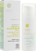 Feuchtigkeitsspendende und mattierende Gesichtscreme - Naobay Purify Hemp & Cucumber PHA Hydrating Cream Mattifying — Bild N2