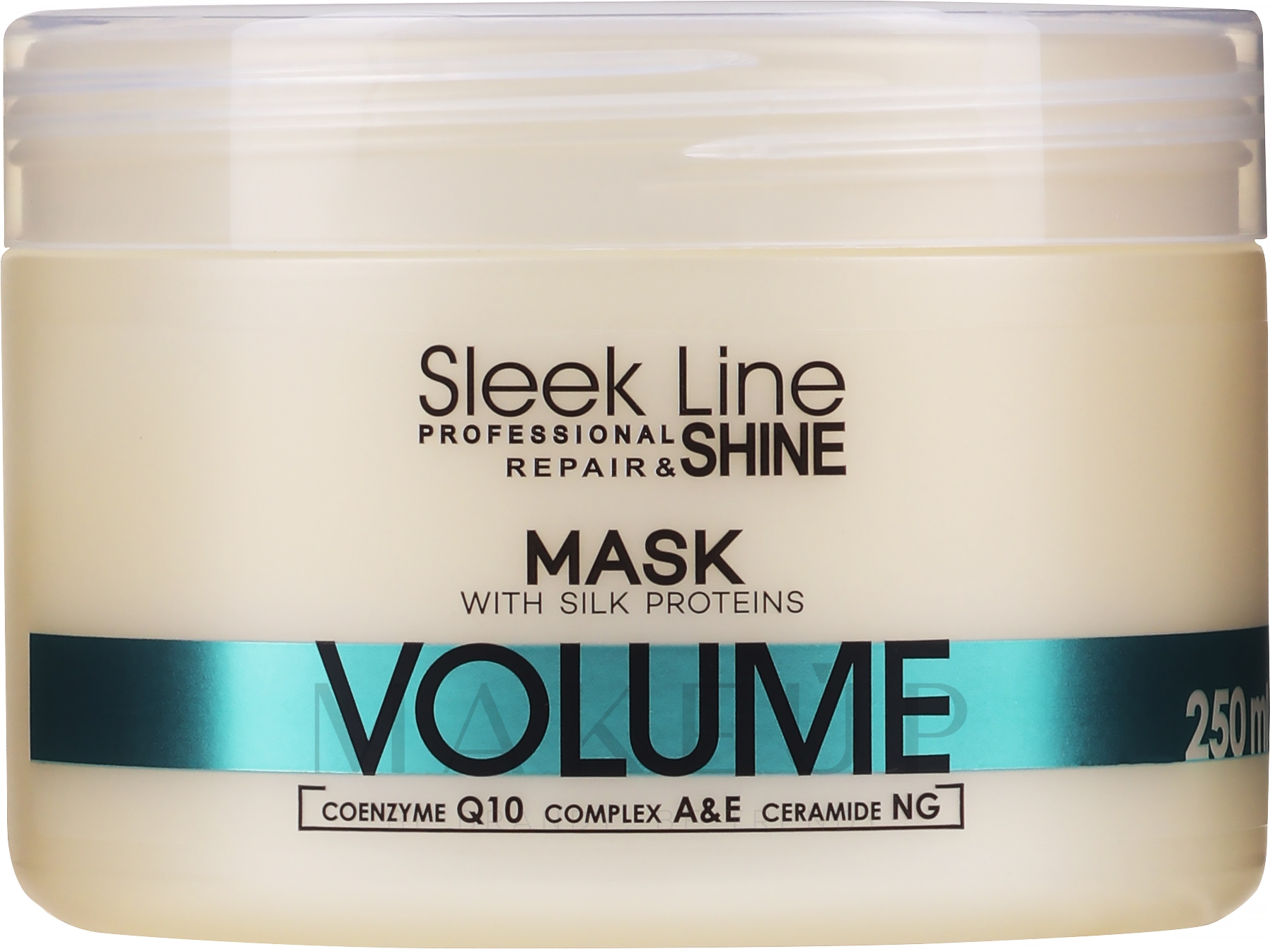 Haarmaske für mehr Volumen mit Seidenproteinen - Stapiz Sleek Line Volume Hair Mask — Foto 250 ml