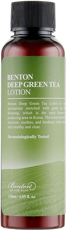 Leichte feuchtigkeitsspendende Gesichtslotion mit grünem Tee - Benton Deep Green Tea Lotion — Bild N2
