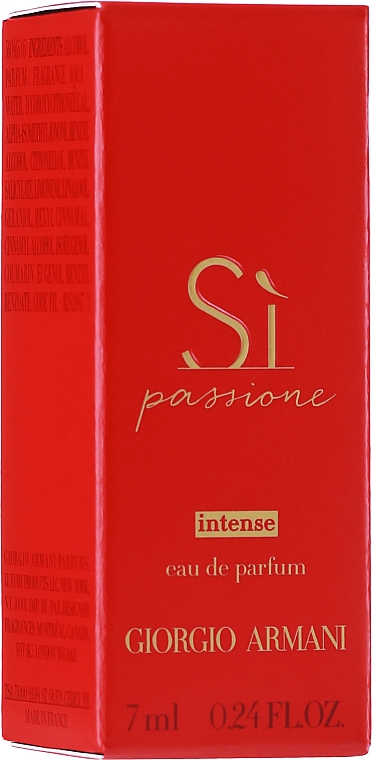 Giorgio Armani Si Passione Intense - GESCHENK! Eau de Parfum (Mini) — Bild N3