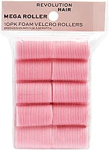Düfte, Parfümerie und Kosmetik Klettwickler rosa 10 St. - Revolution Haircare Mega Pink Velcro Heatless Rollers