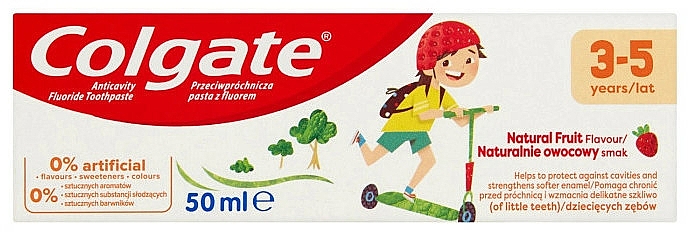 Kinderzahnpasta mit Erdbeergeschmack 3-5 Jahre - Colgate Kids 3-5 Toothpaste — Bild N1