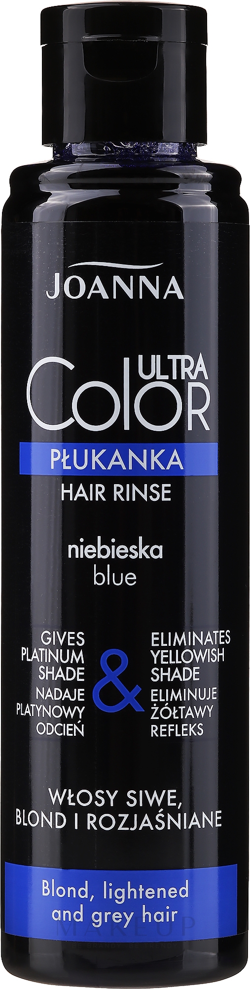 Blaue Tönungsspülung für aufgehellte, blonde und graue Haare - Joanna Ultra Color System — Bild 150 ml