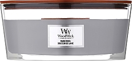 Düfte, Parfümerie und Kosmetik Duftkerze im Glas Warm Wool - WoodWick Hearthwick Flame Ellipse Candle Warm Wool 