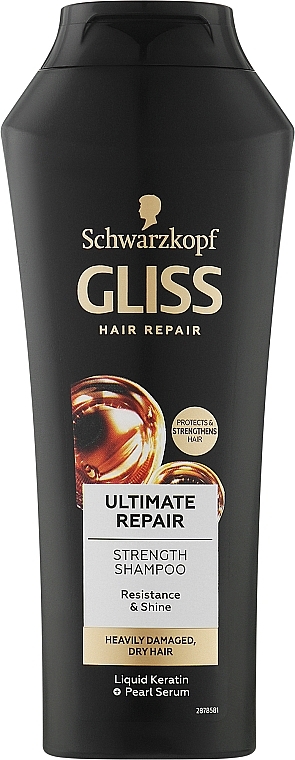 Intensiv reparierendes Shampoo für überstrapaziertes, strohiges Haar - Gliss Kur Ultimate Oil Elixir Shampoo — Bild N1