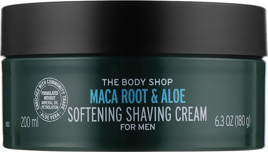 Erweichende Rasiercreme für Männer mit Maca Wurzel und Aloe - The Body Shop Maca Root & Aloe Softening Shaving Cream For Men — Bild N2