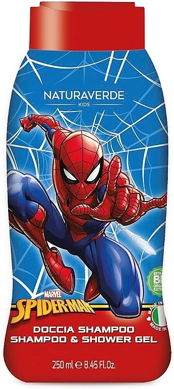 Shampoo-Duschgel für Kinder Spider Man - Naturaverde Kids Spider Man Shower Gel & Shampoo  — Bild N2