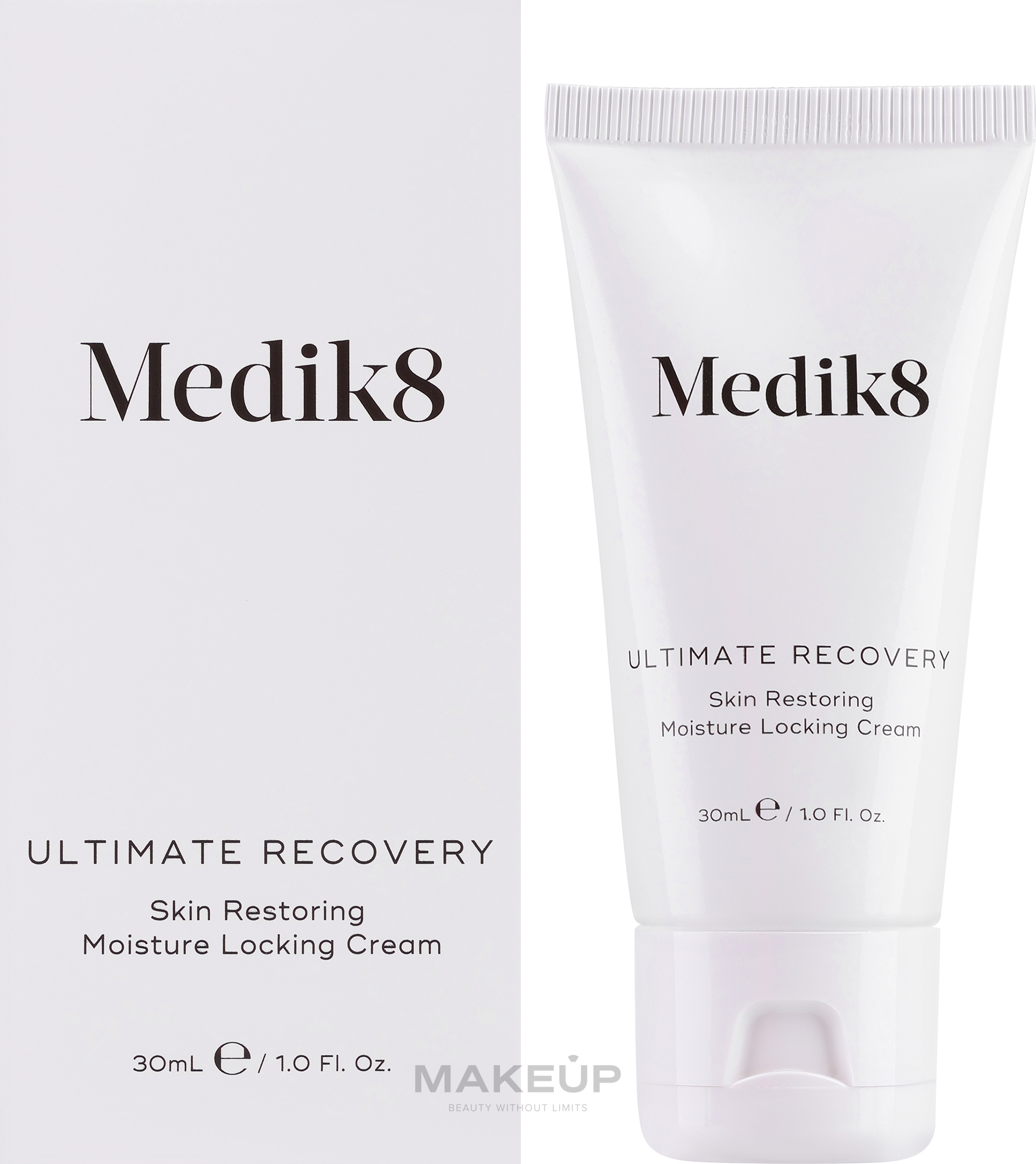 Feuchtigkeitsspendende, reparierende und beruhigende Gesichtscreme mit Beta-Glucan und Arnika - Medik8 Ultimate Recovery Intense Cream — Bild 30 ml
