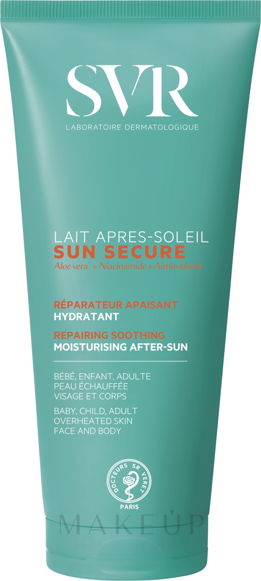 Beruhigende, feuchtigkeitsspendende und regenerierende After Sun Lotion für Körper und Gesicht - SVR Sun Secure After-Sun — Bild 200 ml