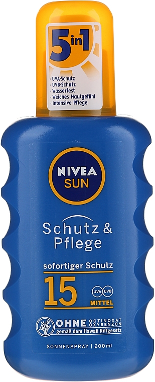 Sonnenspray SPF15 - NIVEA Sun Care Spray Solare Inratante