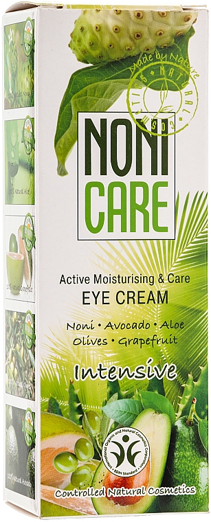 Feuchtigkeitsspendende Augencreme mit Noni, Avocado, Aloe und Oliven - Nonicare Intensive Eye Cream