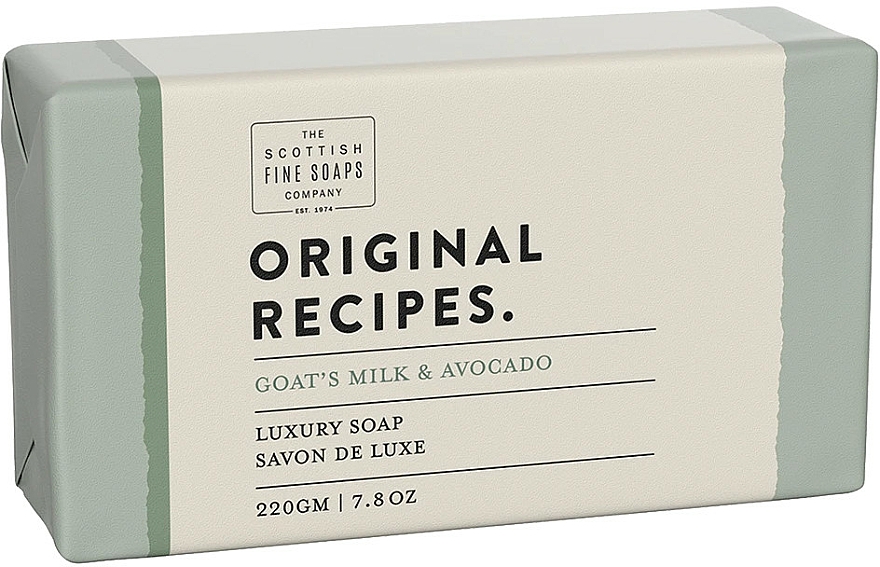 Luxuriöse Seife mit Ziegenmilch und Avocado - Scottish Fine Soaps Original Recipes Goat's Milk & Avocado Luxury Soap Bar — Bild N1