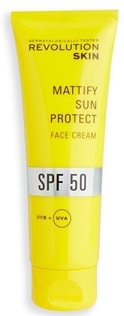 Mattierende Sonnenschutzcreme für das Gesicht - Revolution Skin SPF 50 Mattify Sun Protect Face Cream — Bild N1