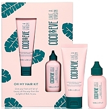 Düfte, Parfümerie und Kosmetik Haarpflegeset - Coco & Eve Oh My Hair Kit (Haarmaske 60ml + Haarelixier 50ml) 