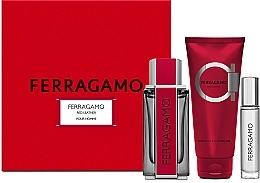 Salvatore Ferragamo Ferragamo Red Leather - Set (Eau de Parfum/100 ml + Eau de Parfum/10 ml + Duschgel/100 ml) — Bild N1