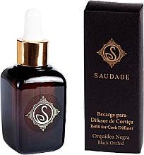 Düfte, Parfümerie und Kosmetik Aromaöl für Zuhause Schwarze Orchidee - Essencias De Portugal Saudade Refill For Cork Diffuser Black Orchid (Refill) 