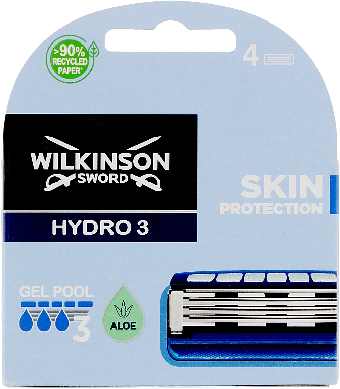 Ersatzklingenset 4 St. - Wilkinson Sword Hydro 3 Skin Protection Aloe — Bild N1