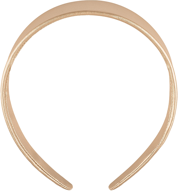 Haarreif gold Simple Wide - MAKEUP Hair Hoop Band Leather Gold — Bild N1