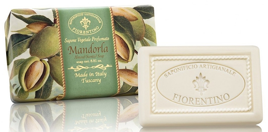 Naturseife Almond - Saponificio Artigianale Fiorentino Almond Scented Soap Armonia Collection — Bild N1