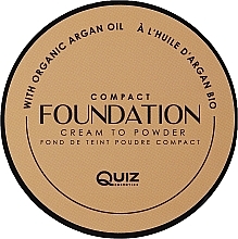 Kompaktes Cremepulver - Quiz Cosmetics Compact Foundation Cream To Powder — Bild N2