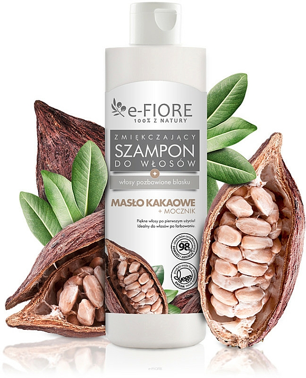 Weichmachendes Shampoo mit Kakaobutter und Harnstoff - E-Fiori