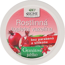 Düfte, Parfümerie und Kosmetik Kosmetische Vaseline mit Granatapfel und Antioxidantien - Bione Cosmetics Pomegranate Plant Vaseline With Antioxidants