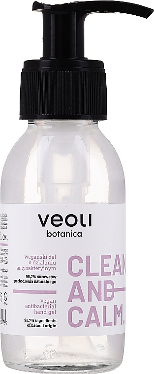 Veganes antibakterielles Handreinigungsgel - Veoli Botanica Vegan Antibacterial Hand Gel — Bild N1