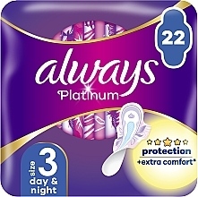 Damenbinden Größe 3 22 St. - Always Platinum Protection +Extra Comfort Day&Night — Bild N2
