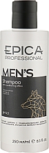 Düfte, Parfümerie und Kosmetik Shampoo für Männer mit Orangenöl, Bambusextrakt und Vitamin PP - Epica Professional Men'S Shampoo