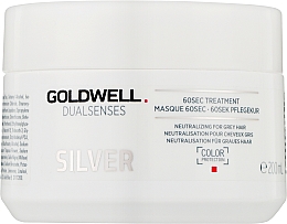Düfte, Parfümerie und Kosmetik Maske für helles und graues Haar - Goldwell Dualsenses Silver 60sec Treatment
