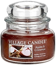 Düfte, Parfümerie und Kosmetik Duftkerze Apples & Cinnamon - Village Candle Apples & Cinnamon Glass Jar