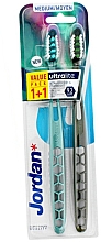 Zahnbürste mittel grün und blau 2 St. - Jordan Ultralite Adult Toothbrush Medium — Bild N1