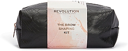 Geschenkset zum Schminken 8 St. - Makeup Revolution Brow Shaping Kit With Bag Gift Set — Bild N2