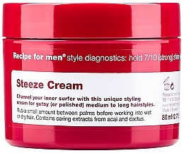Düfte, Parfümerie und Kosmetik Haarstylingcreme für Männer Starker Halt - Recipe for Men Steeze Cream