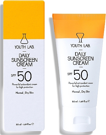 Sonnenschutzcreme für normale und trockene Haut SPF 50 - Youth Lab. Daily Sunscreen Cream SPF 50  — Bild N1