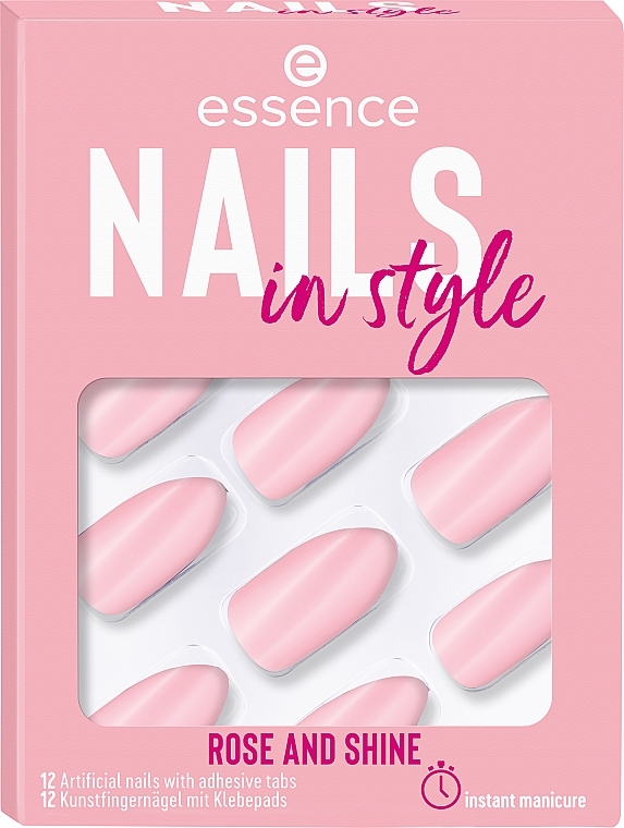 Kunstfingernägel mit Klebepads - Essence Nails In Style Rose In Style  — Bild N1
