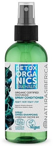 Feuchtigkeitsspendende Sprühpflege für alle Haartypen - Natura Siberica Detox Organics Sakhalin Moisturizing Spray Conditioner — Bild N1