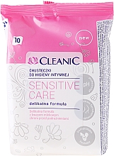 Düfte, Parfümerie und Kosmetik Intim-Pflegetücher mit Milchsäure 10 St. - Cleanic Sensitive Care Wipes