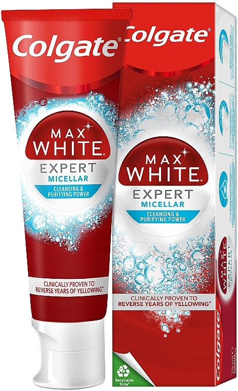 Aufhellende Zahnpasta - Colgate Max White Expert Micellar — Bild N3