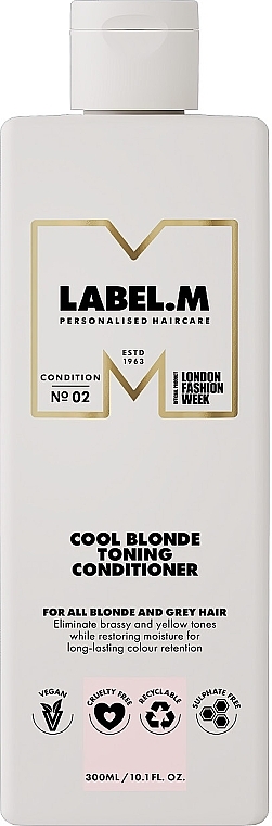 Tonisierende Haarspülung - Label.m Cool Blonde Toning Conditioner — Bild N1