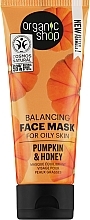 Düfte, Parfümerie und Kosmetik Maske für fettige Haut Kürbis und Honig - Organic Shop Balancing Face Mask Pumpkin & Honey