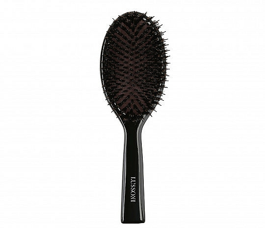 Haarbürste oval mit natürlichen Wildschweinborsten - Lussoni Hair Brush Natural Style Oval — Bild N1