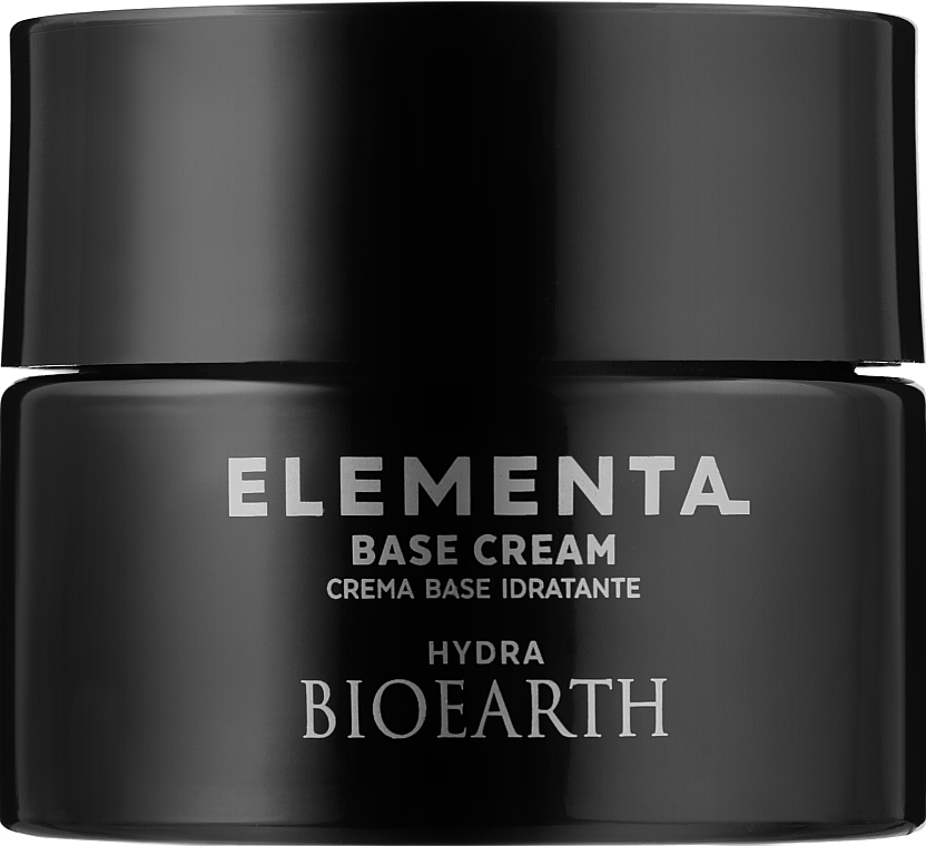 GESCHENK! Feuchtigkeitsspendende Gesichtscreme mit Olivenöl - Bioearth Elementa Base Cream Hydra (Probe)  — Bild N1