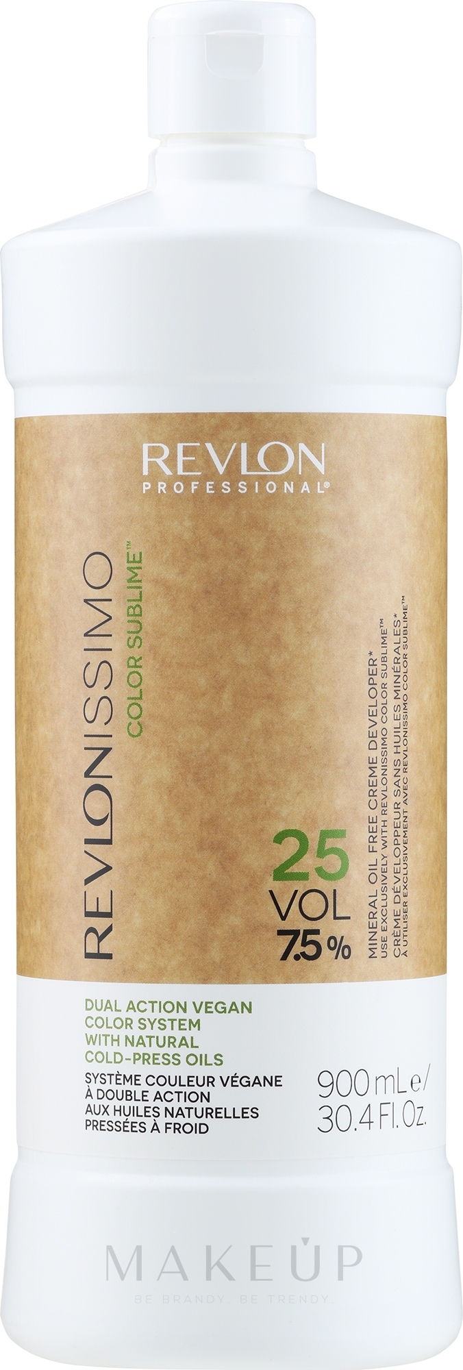 Creme-Peroxid 7,5% - Revlon Professional Revlonissimo Color Sublime Cream Oil Developer 25Vol 7,5% — Bild 900 ml