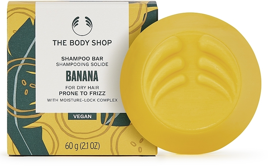 Festes Haarshampoo Banane - The Body Shop Banana Truly Nourishing Shampoo Bar — Bild N1