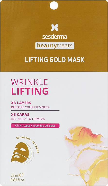 Goldmaske mit Kollagen - SesDerma Laboratories Beauty Treats Lifting Gold Mask — Bild N1
