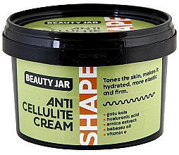 Düfte, Parfümerie und Kosmetik Anti-Cellulite-Körpercreme mit Babassuöl und Vitamin E - Beauty Jar Shape Anti-Cellulite Cream