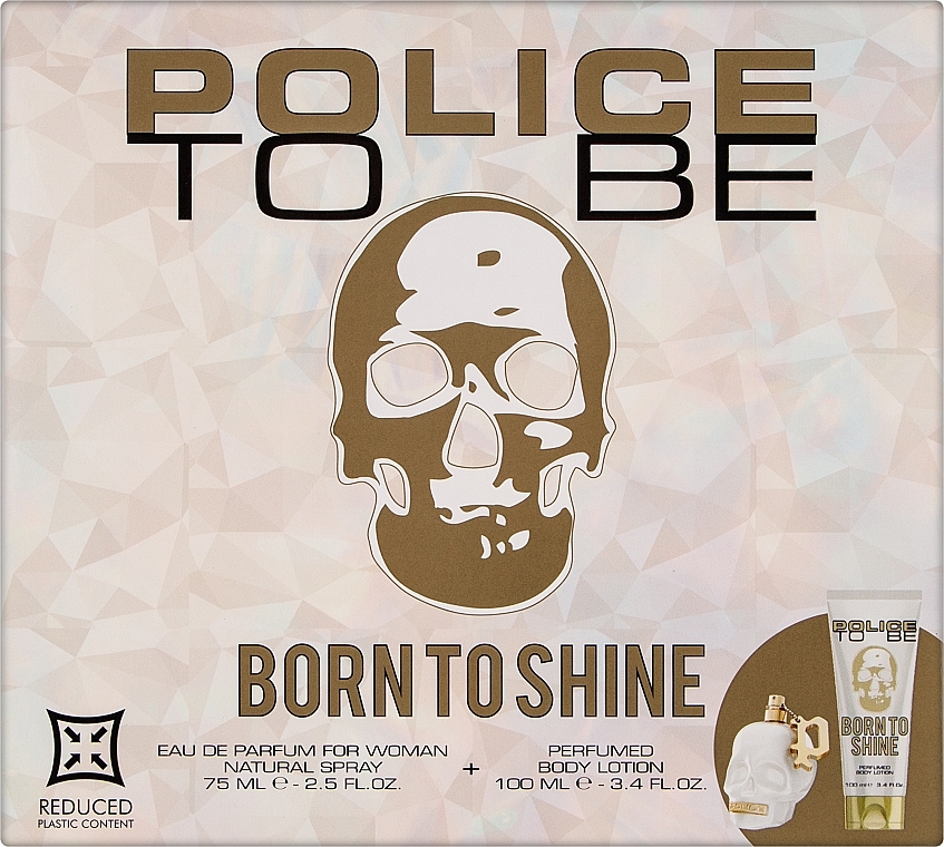 Duftset (Eau de Parfum 75ml + Körperlotion 100ml)  - Police To Be Born To Shine Woman  — Bild N1