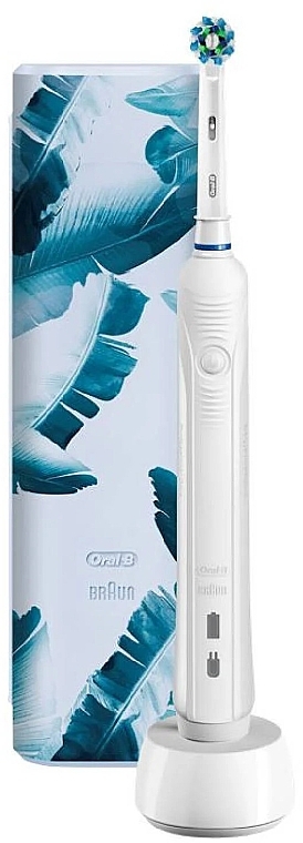 Elektrische Zahnbürste, weiß - Oral-B PRO1 750 White Electric Toothbrush Travel Kit — Bild N2